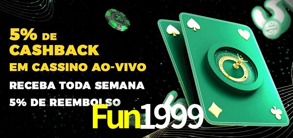 Promoções do cassino ao Vivo Fun1999